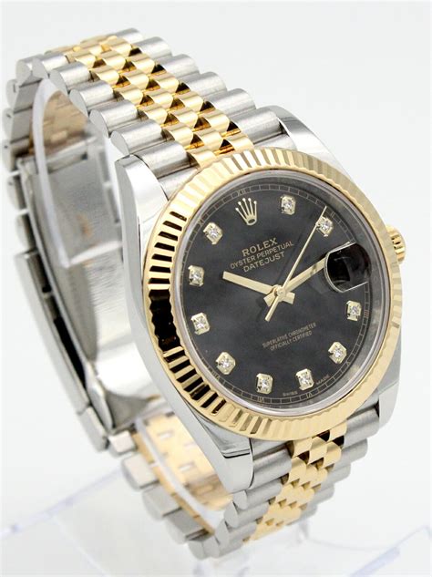 rolex datejust 41 black diamond dial|rolex datejust 41 retail price.